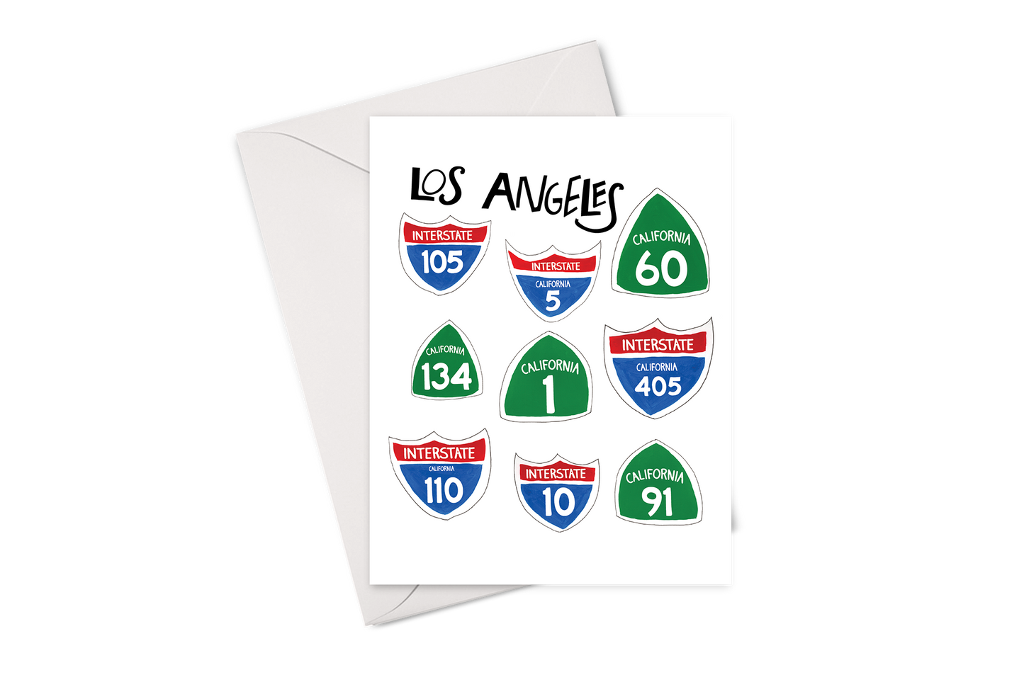 LA Freeway Signs Card