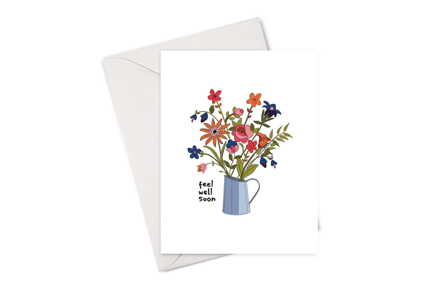 Feel Well Soon Flowers Card