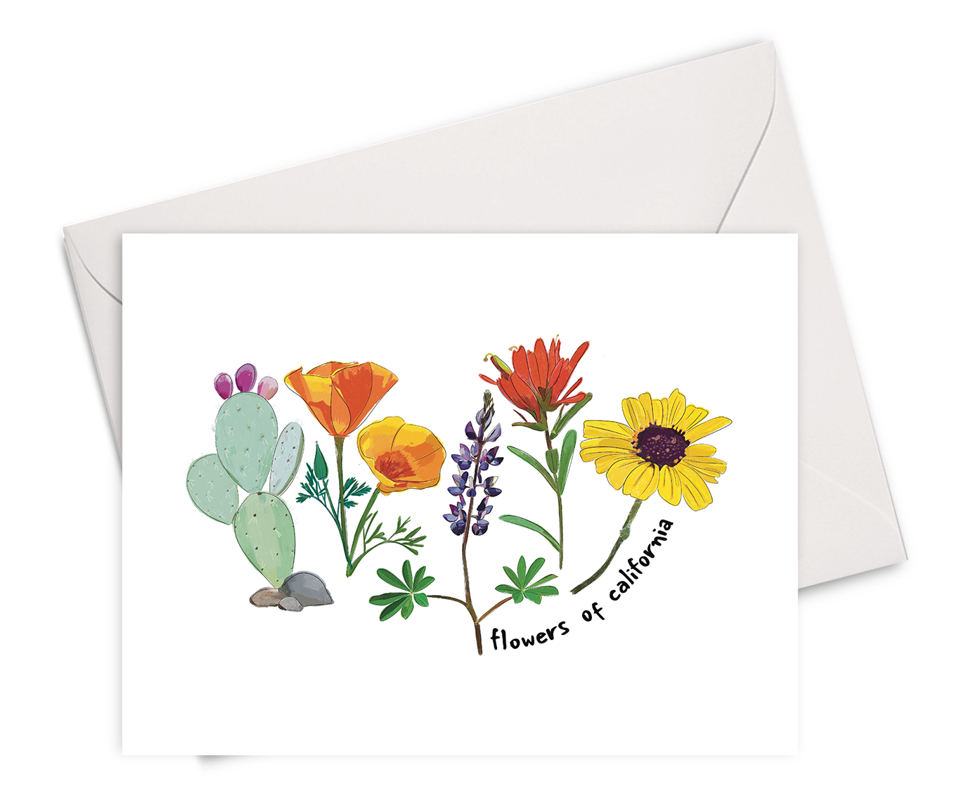 Flowers of California Card