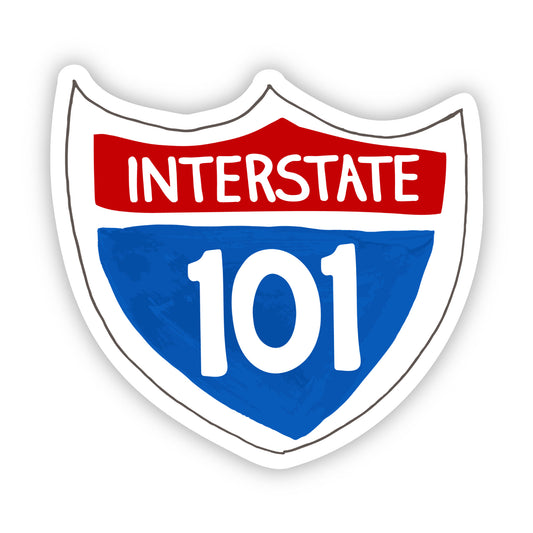 interstate 101 vinyl sticker