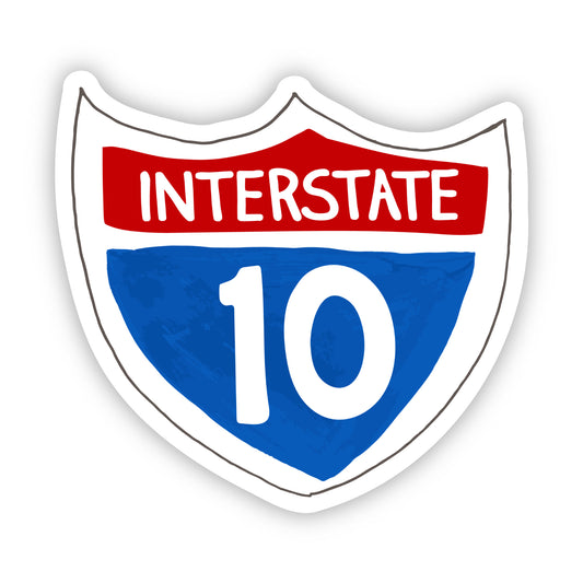 interstate 10 freeway sticker