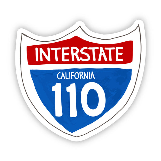 interstate 110 vinyl sticker