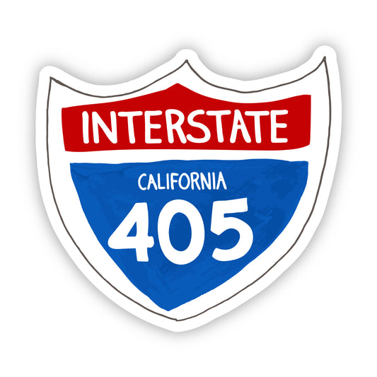interstate 405 vinyl sticker