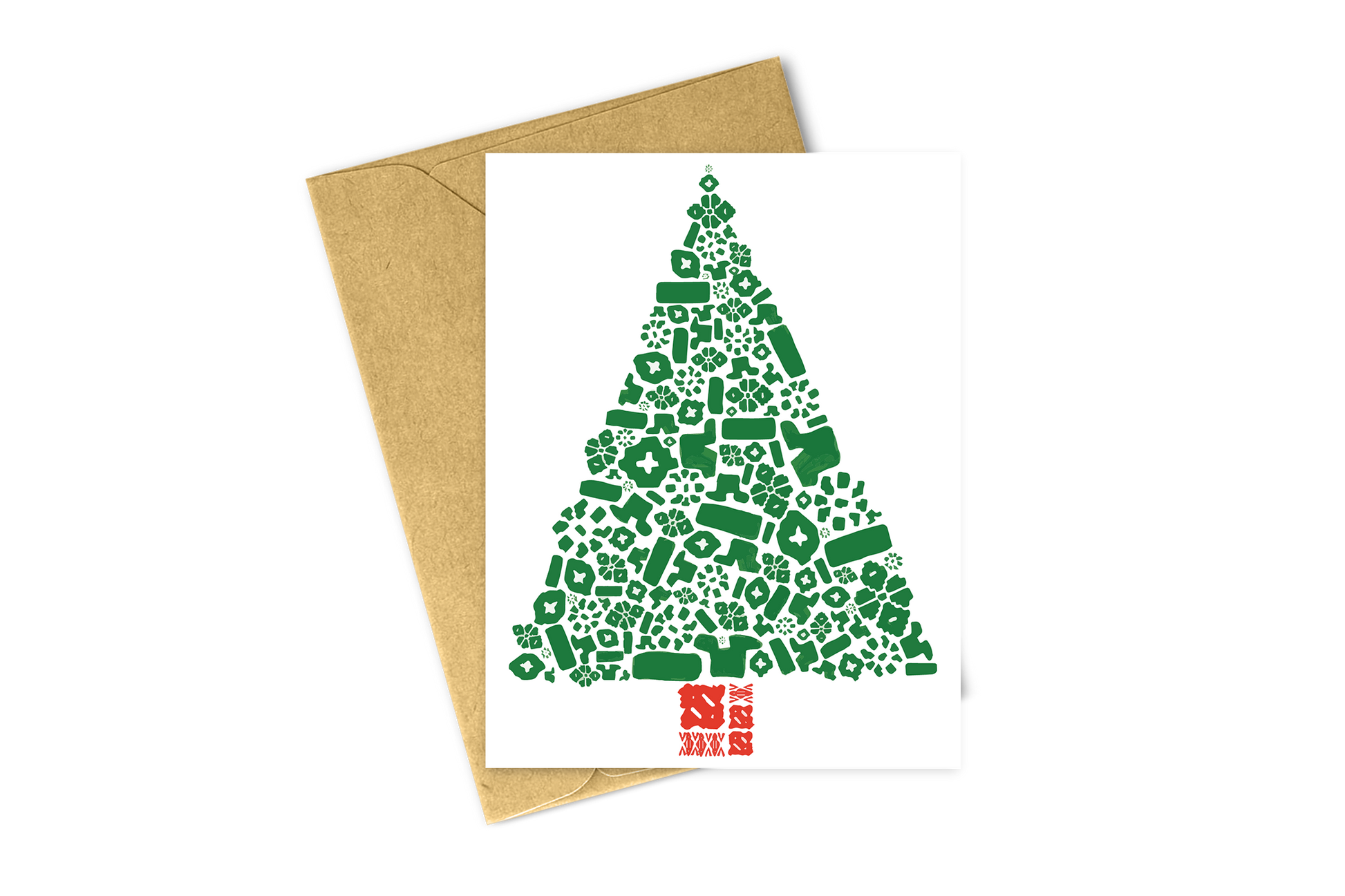 graphic design green christmas tree