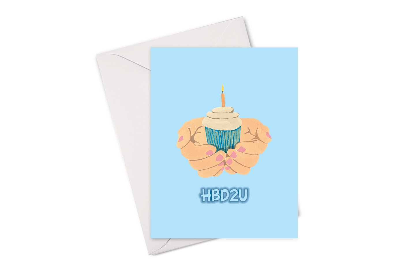 Cupcake In Hands Card