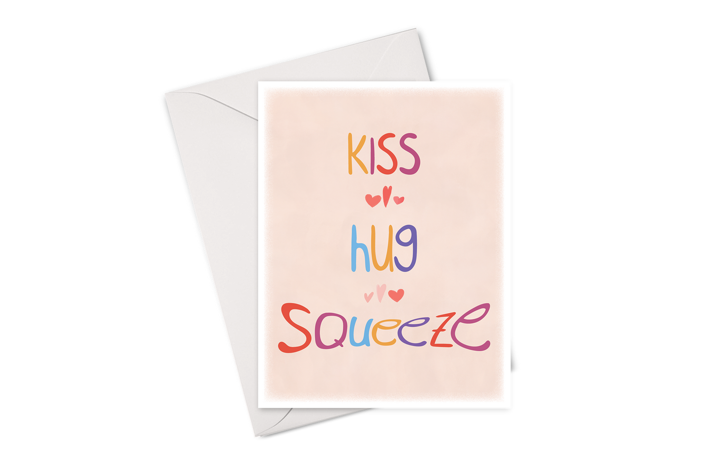 Kiss Hug Squeeze Card