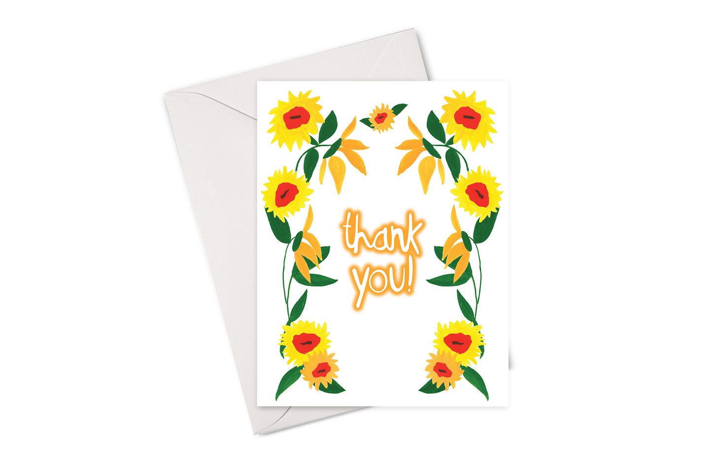 Sunflower Thank You Card