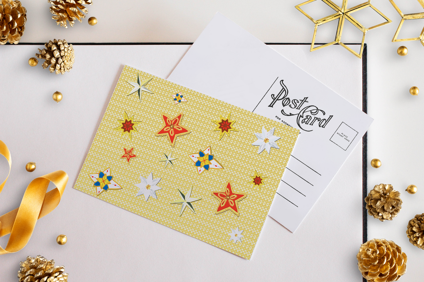 Star Decoration Postcard