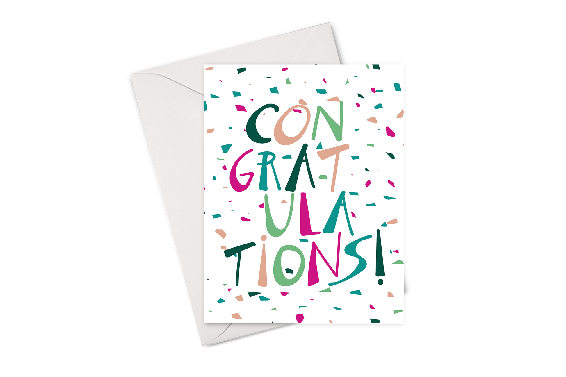 congratulations with confetti card