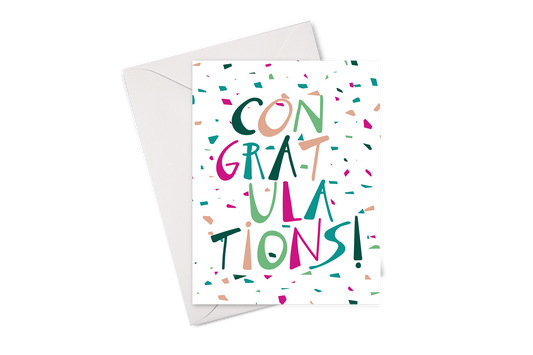 congratulations with confetti card