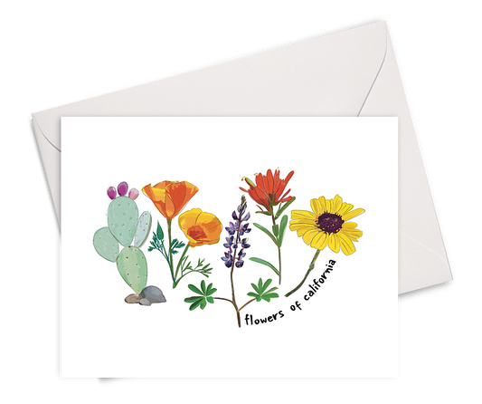 Flowers of California Card