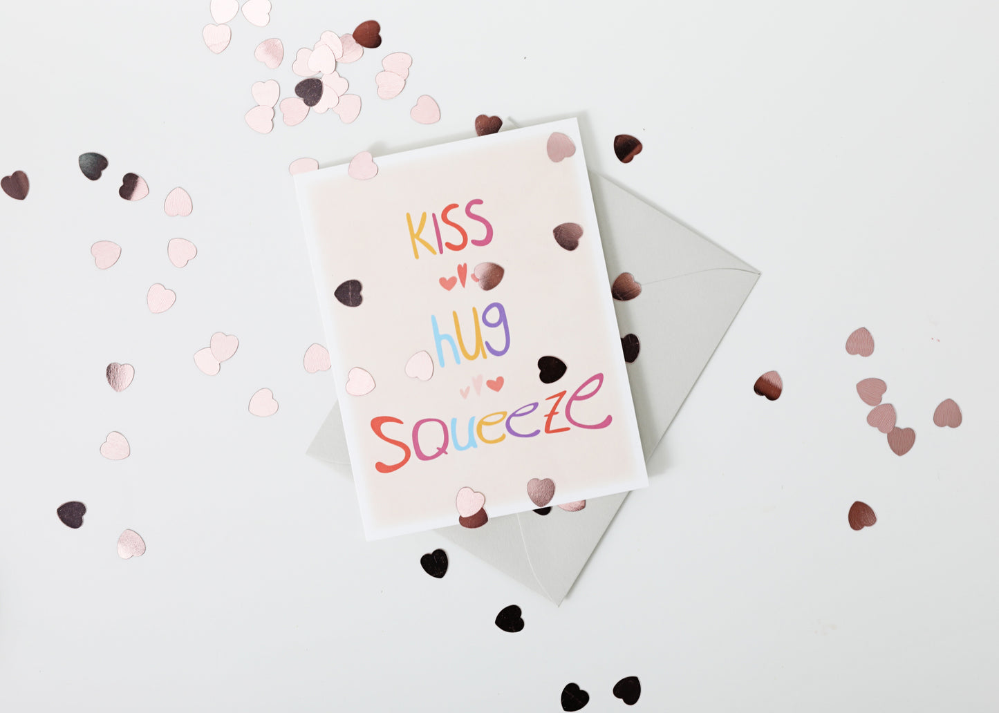 Kiss Hug Squeeze Card