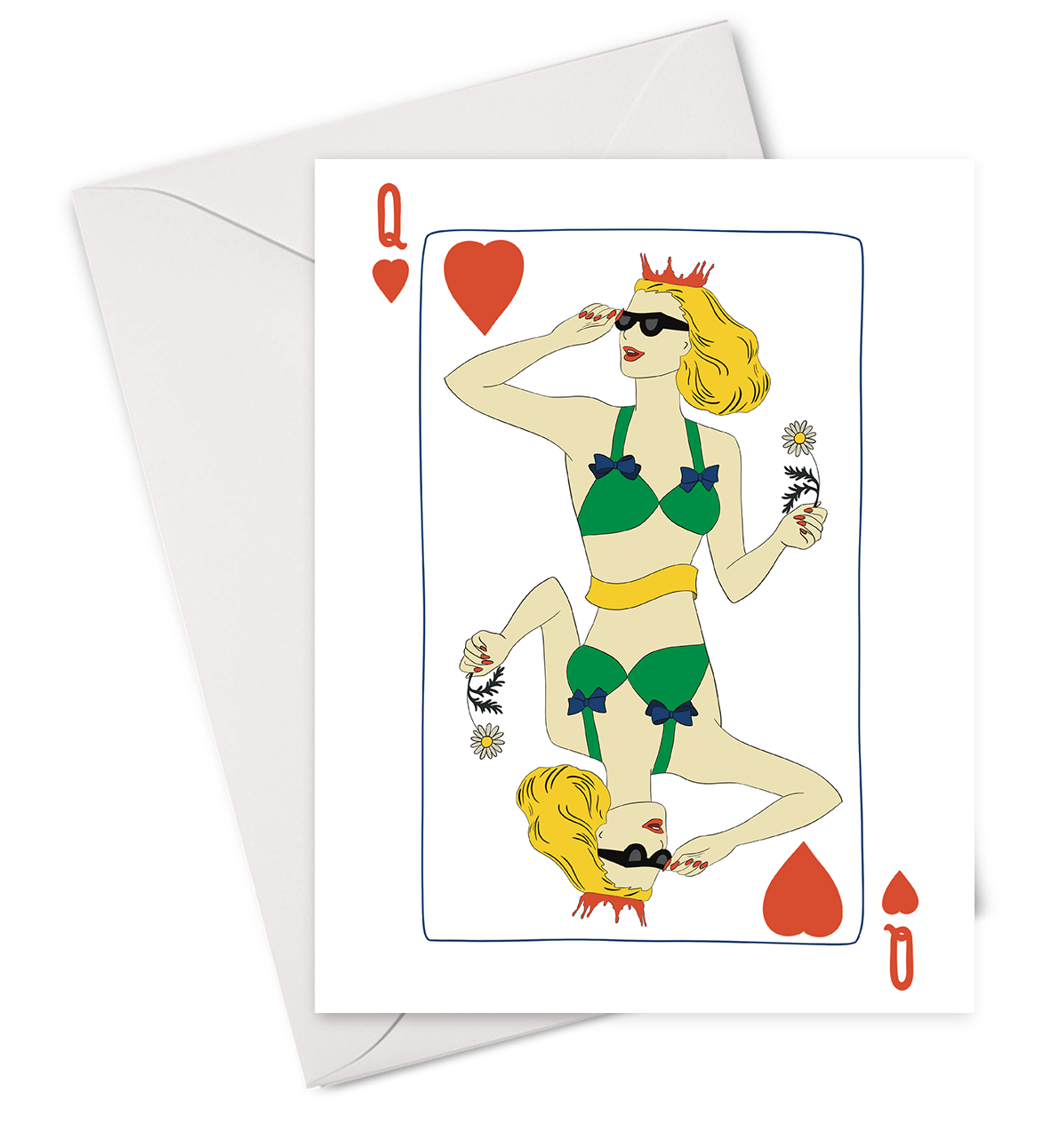 Queen of Hearts Card