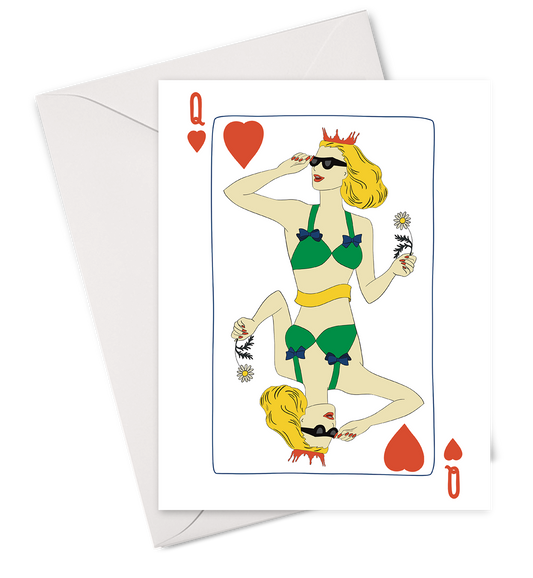 Queen of Hearts Card