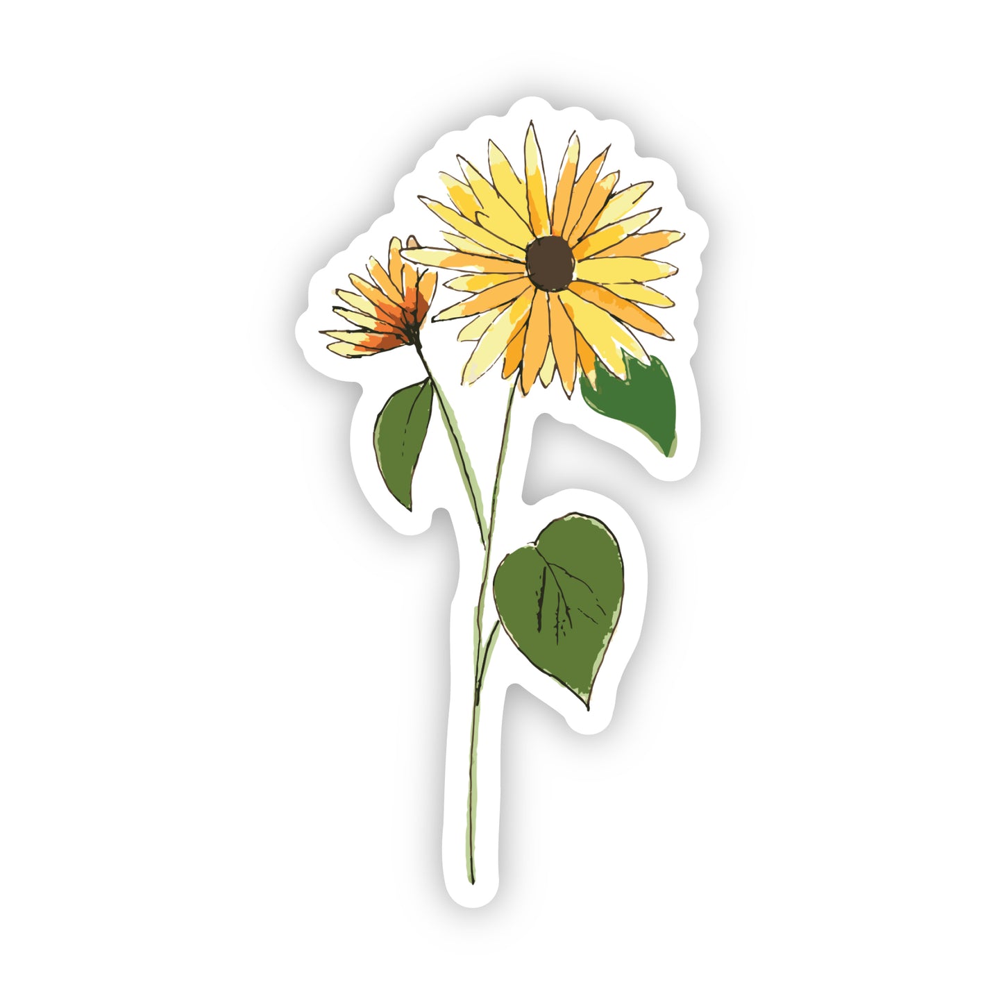 Sunflower Pollinator Sticker