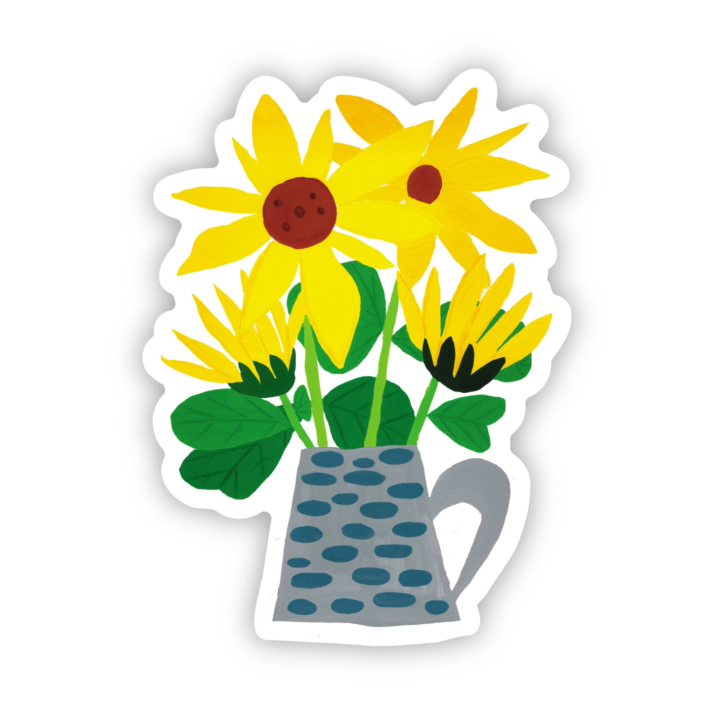 Sunflower Vase Sticker