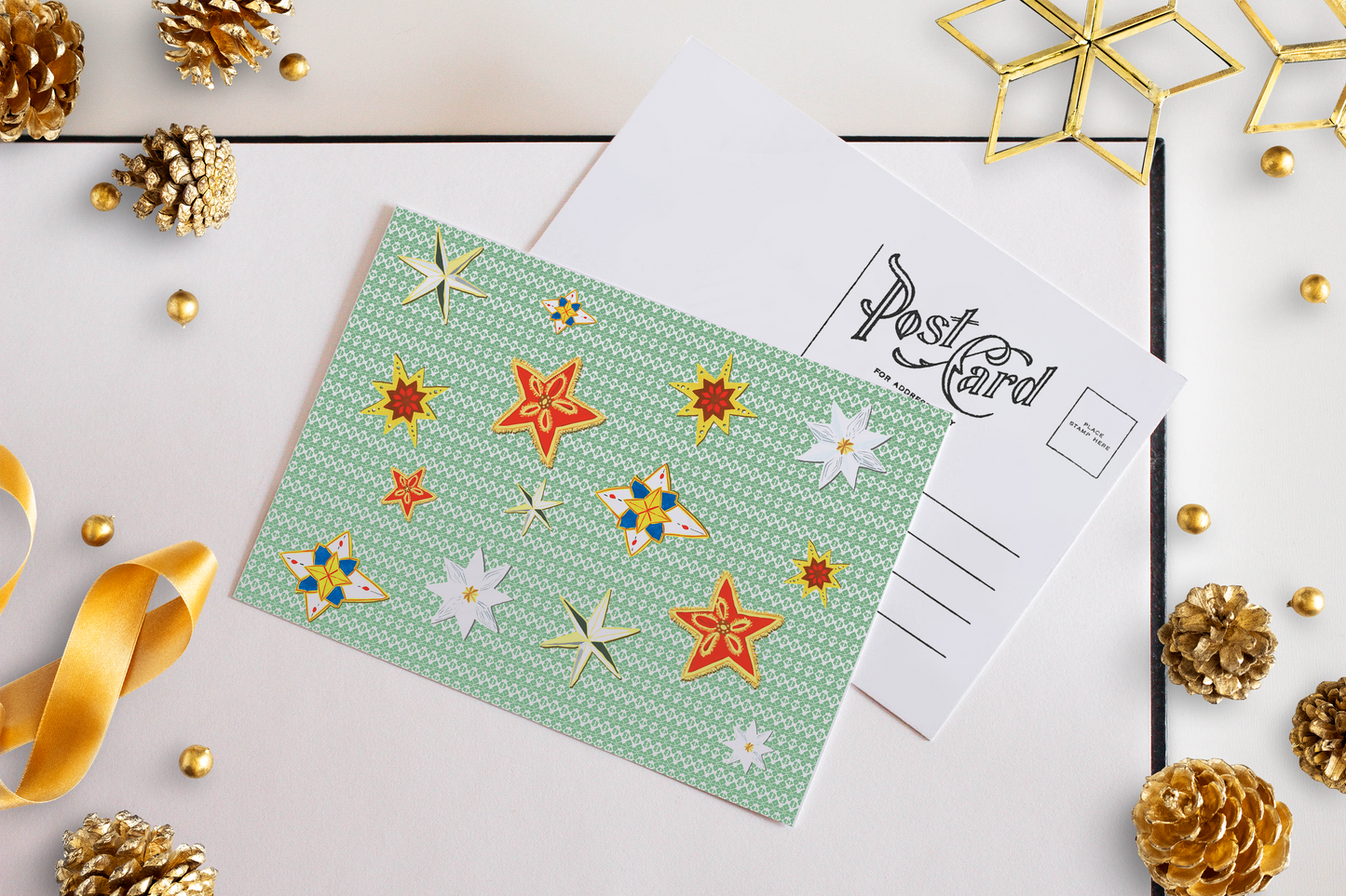 Star Decoration Postcard